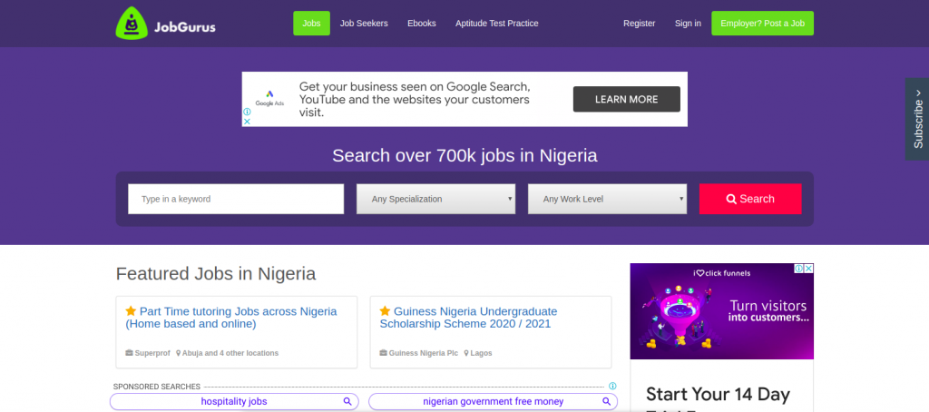 jobgurus job sites in nigeria by koboline