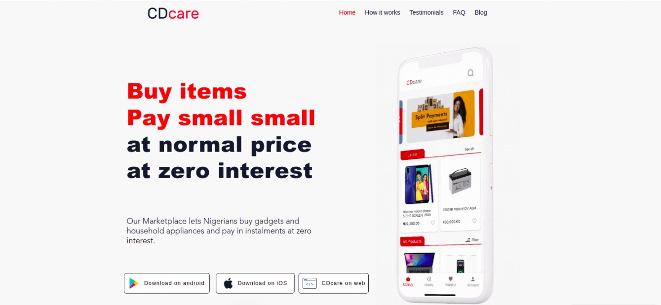 CDcare Review 2022 – Buy Products & Pay in Installments in Nigeria