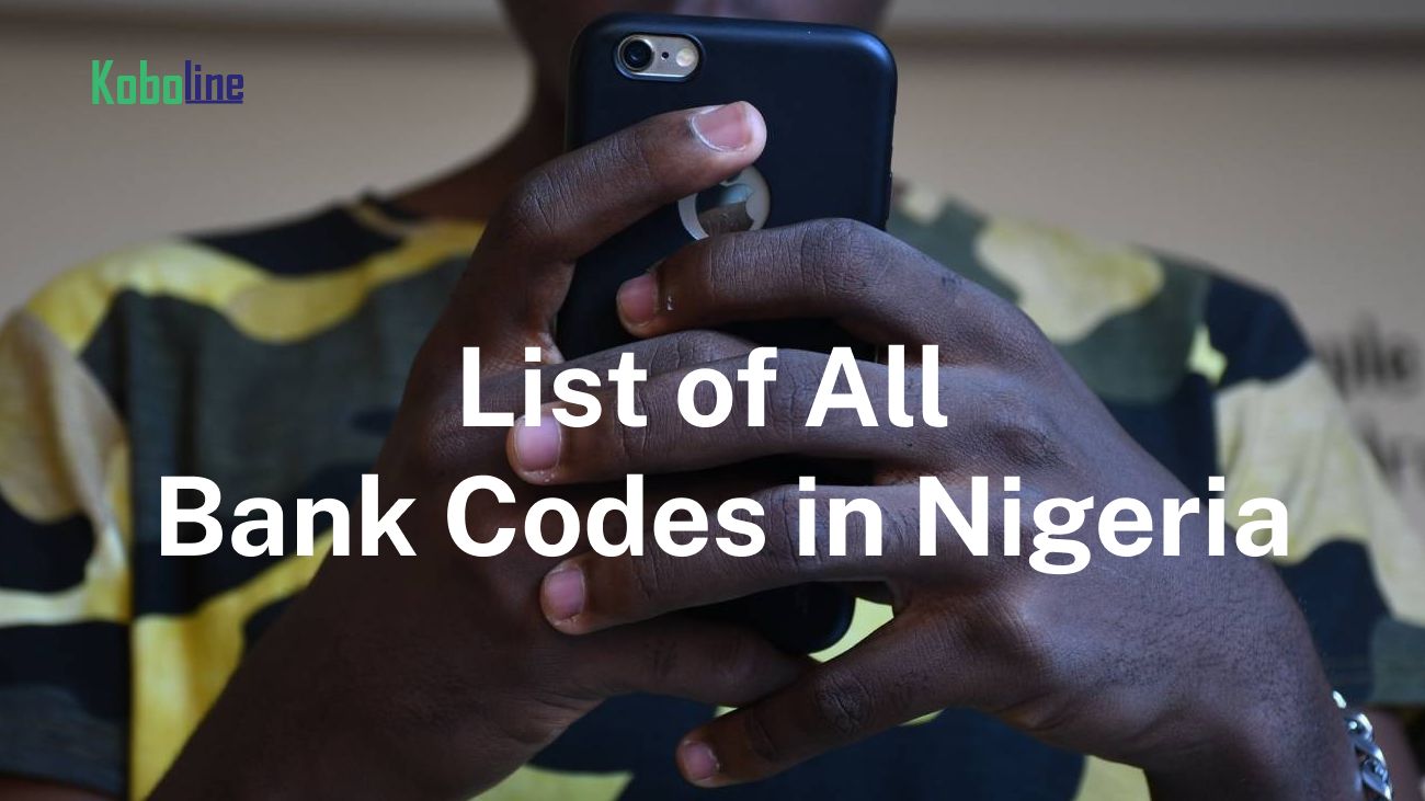 bank codes in Nigeria