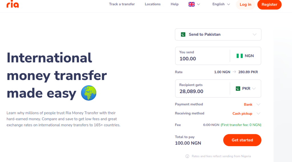 ria money transfer