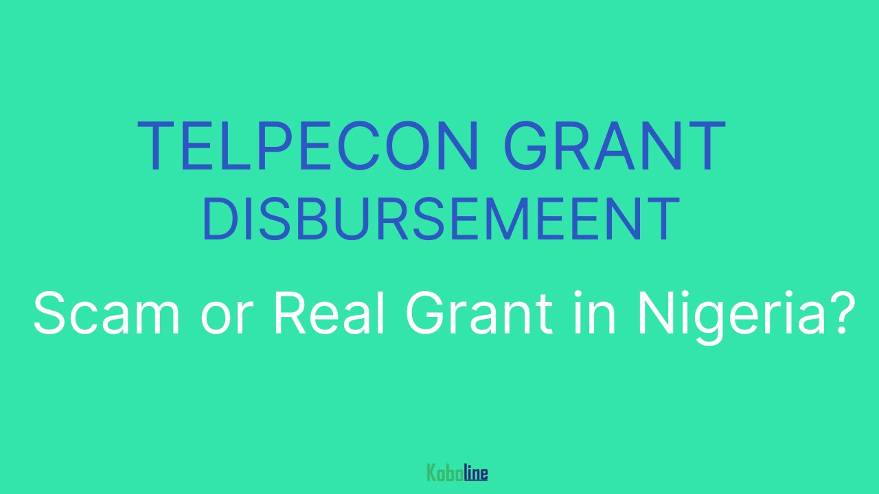 telpecon grant disbursement - scam or real?