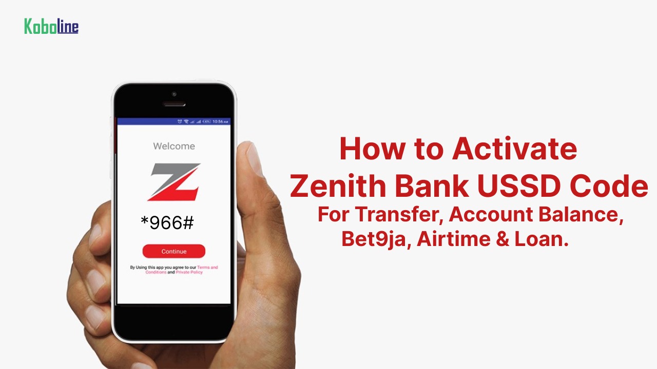 How to Activate Zenith Bank USSD Code without ATM