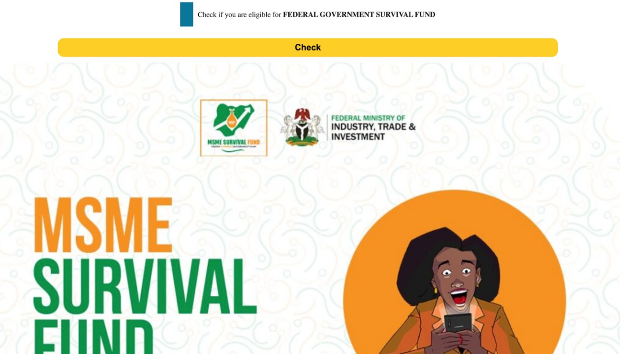 MSME Survival Fund: How do I Check my Survival Fund Status in Nigeria?