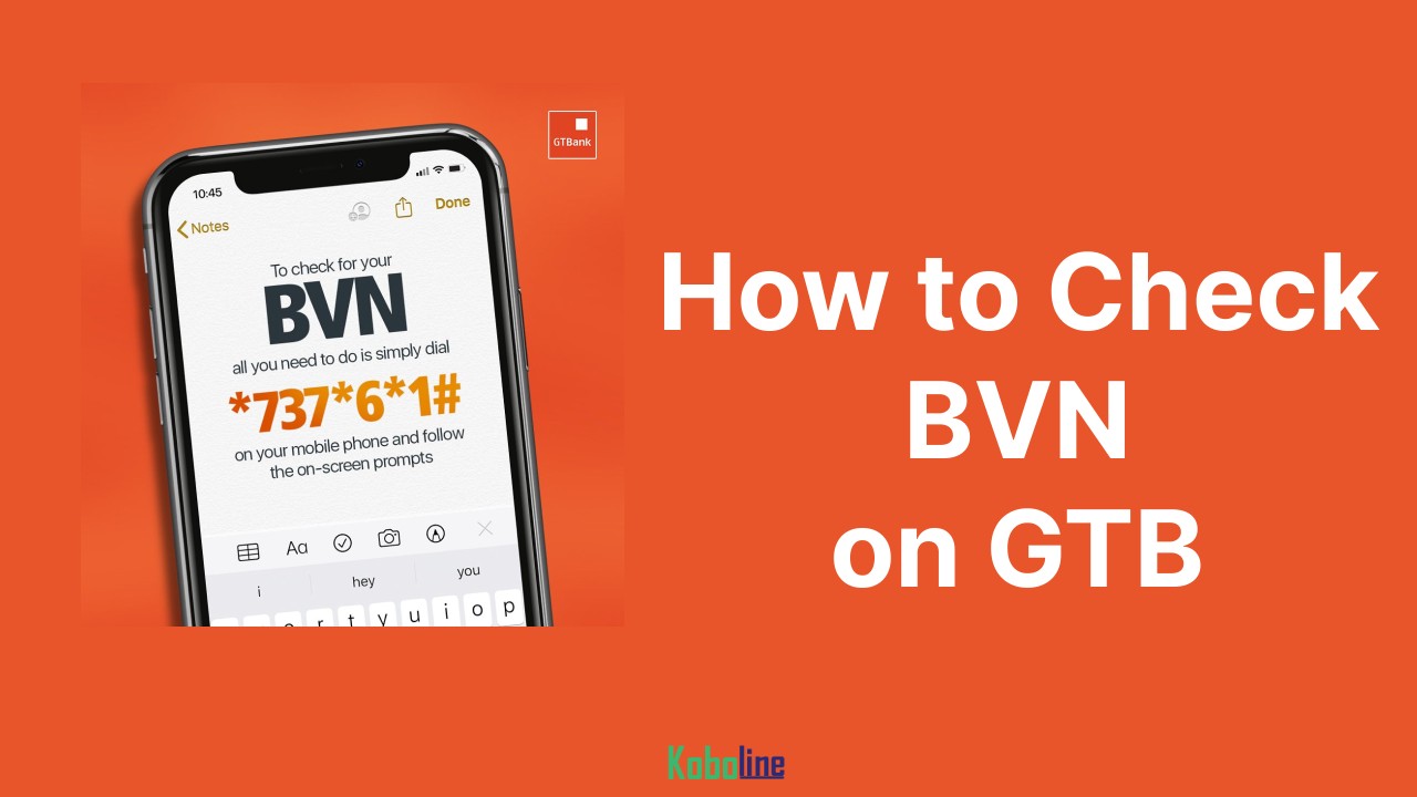 How to Check BVN on GTB (Mobile App & USSD)