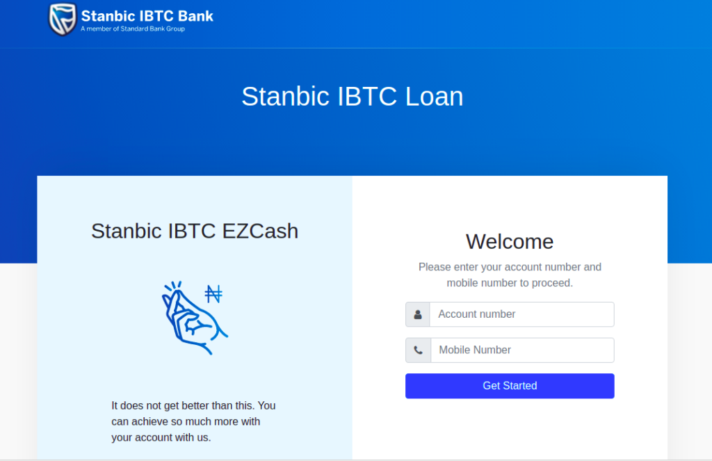 stanbic IBTC EZ cash loan