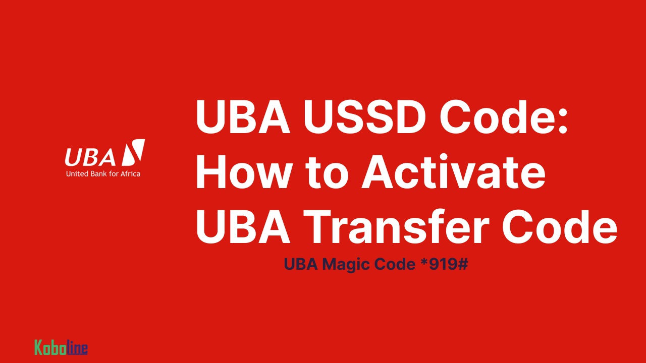 How To Activate Uba Ussd Code