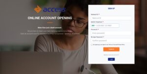 how to open access bank account online