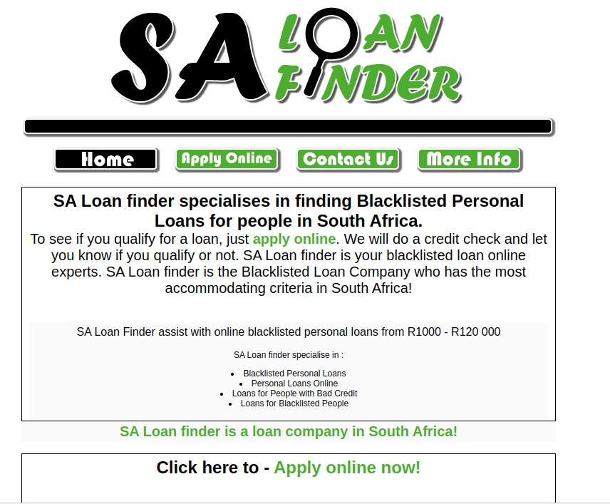 SA Loan finder