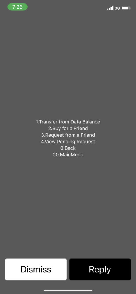 share data to mtn transfer data