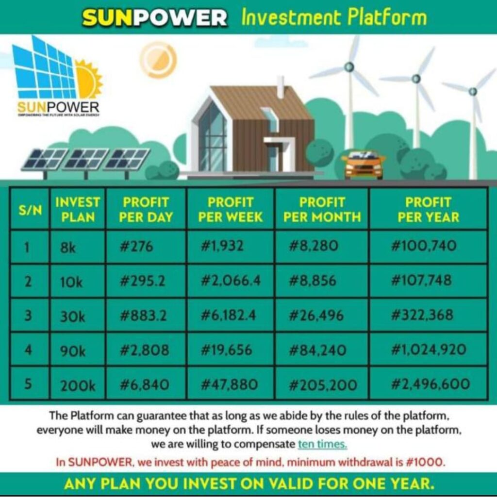 sunpower investment platform
