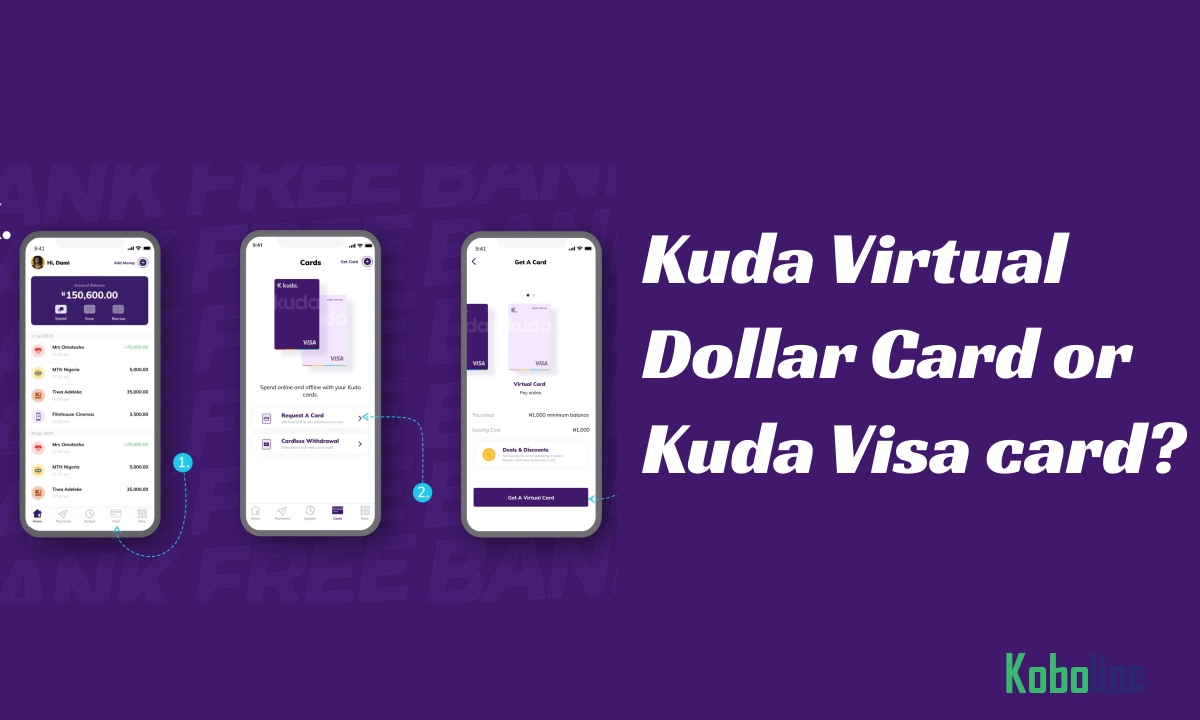 Kuda Virtual Dollar Card Rate & Limit