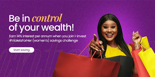 i-invest #VioletsForHer savings plan